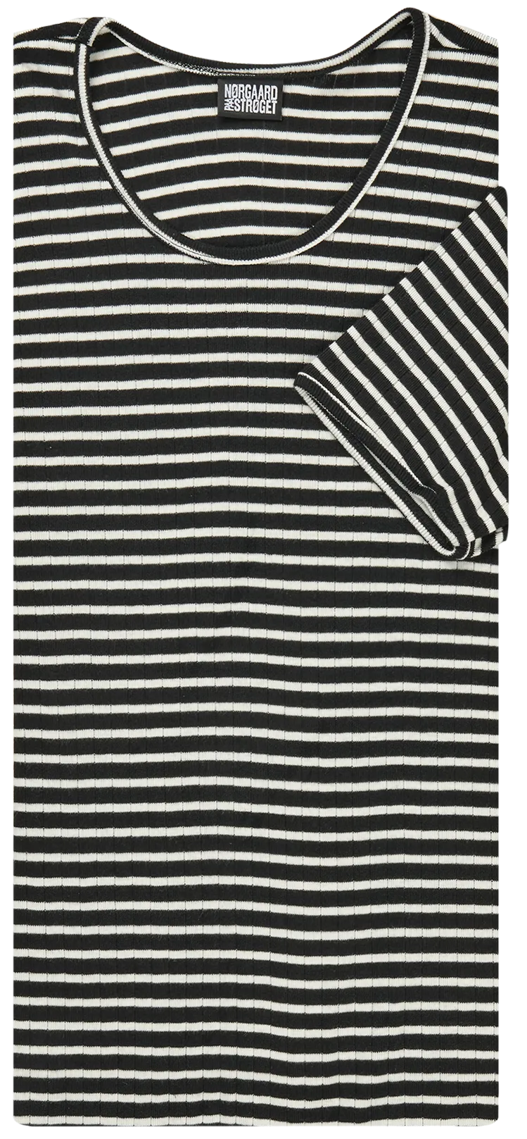 101 Short Sleeve NPS Stripes, Black/Ecru