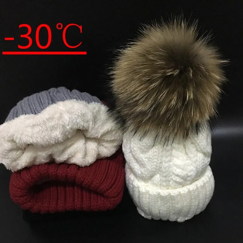 2023 Women's hats Add velvet Fleece Inside Beanies Winter Hats for women