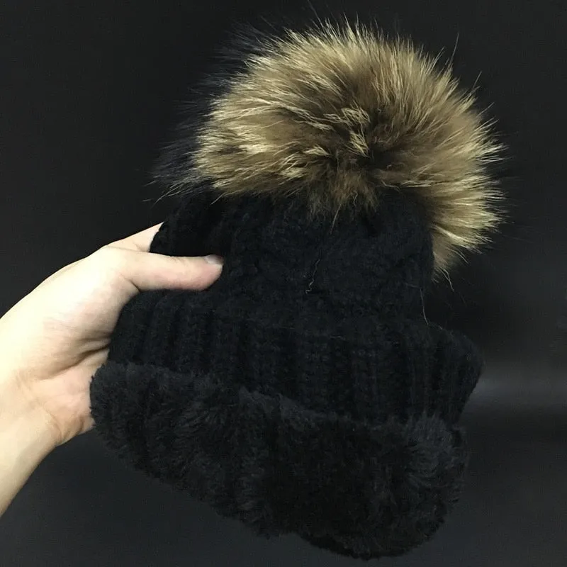 2023 Women's hats Add velvet Fleece Inside Beanies Winter Hats for women