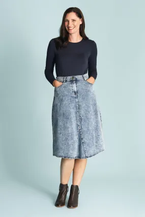 A-Line Denim Skirt