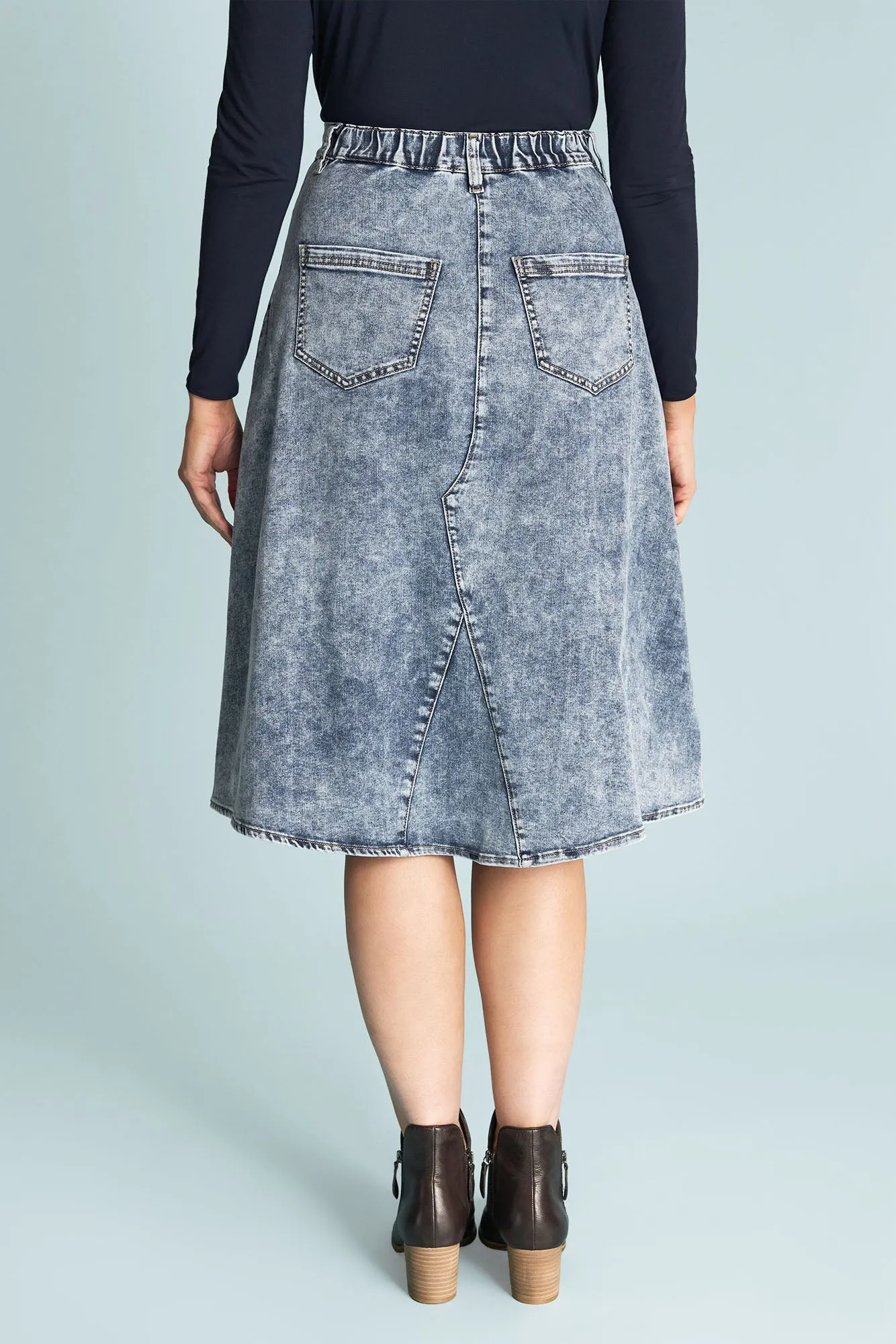 A-Line Denim Skirt