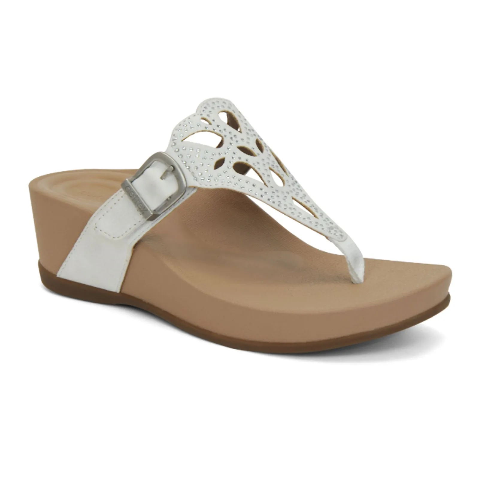 Aetrex Tasha Sandal (Women) - White