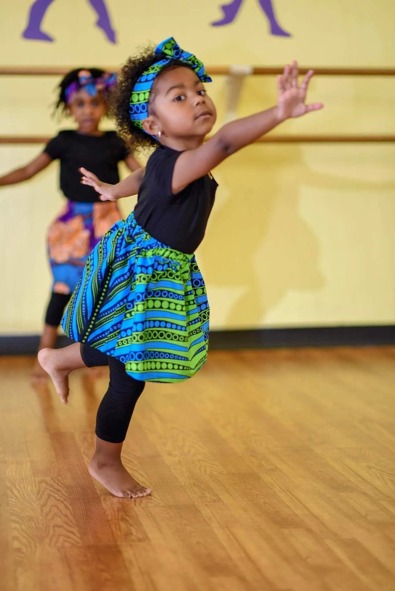 African Print Skirt and Head Wrap