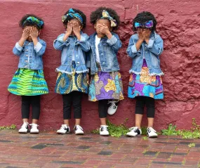 African Print Skirt and Head Wrap