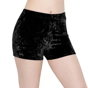 ALWAYS Women’s Crushed Velvet Shorts – Buttery Soft Comfortable Sexy Boy Short Pants