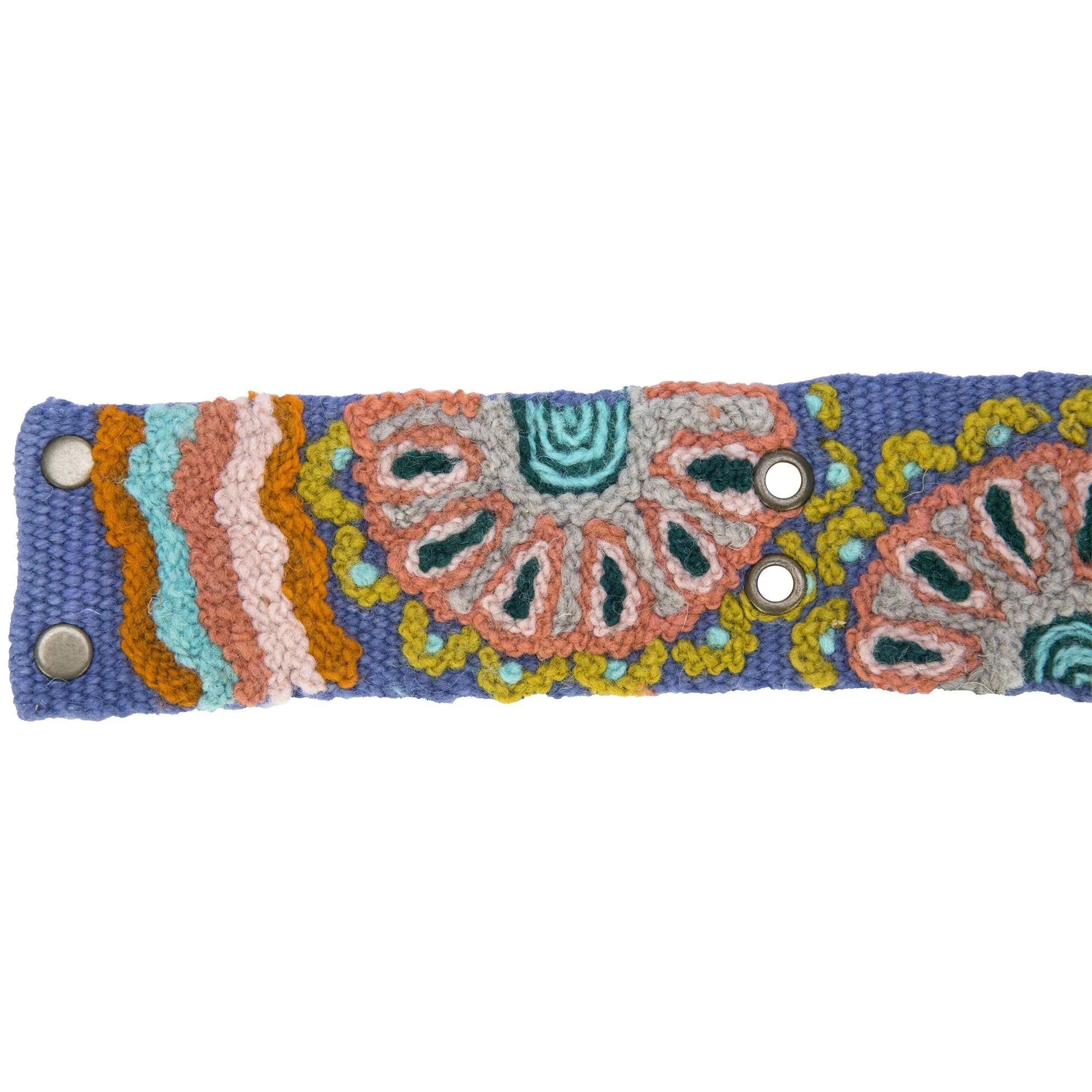 Andean Flower Embroidered Belt