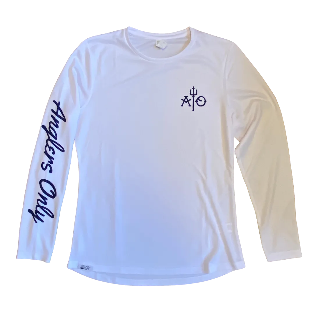 Anglers Only Women's Trident Tech Top - White