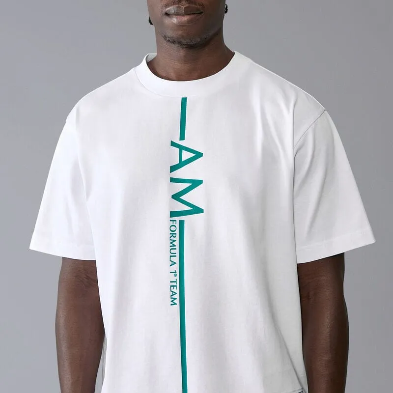 Aston Martin F1 Lifestyle Oversized T-Shirt - White/Green