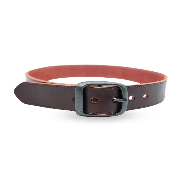 AVONDALE - Women's Dark Brown Genuine Leather Belt