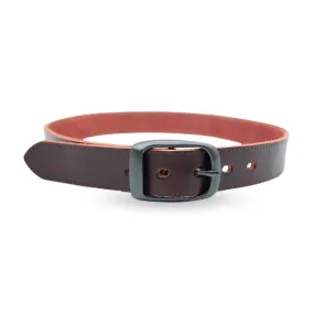 AVONDALE - Women's Dark Brown Genuine Leather Belt