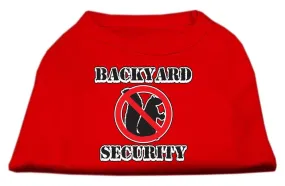 Backyard Security Screen Print Shirts Red XL (16)