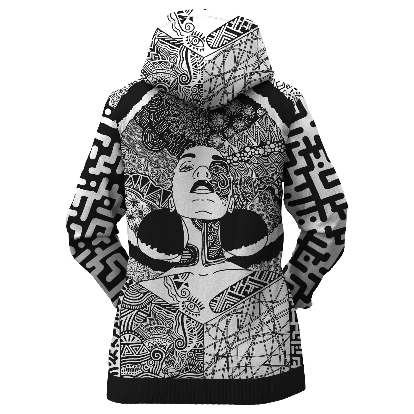 Black And White Beauty Women Hoodie