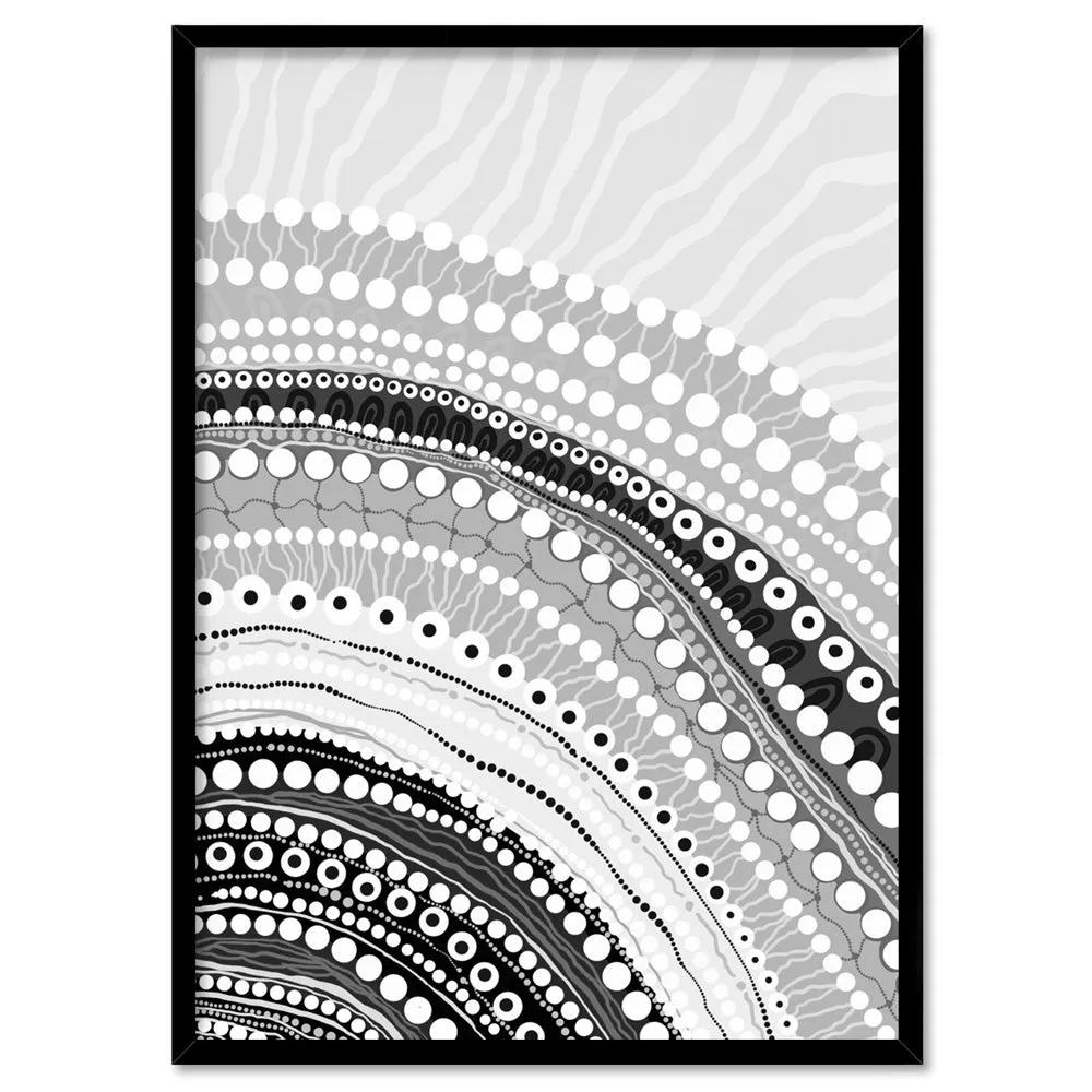 Blooming Female II B&W - Art Print by Leah Cummins