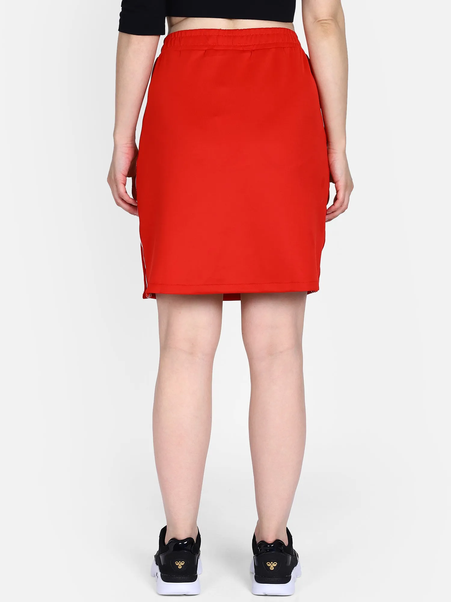 Boline Women Polyester Red Skirt