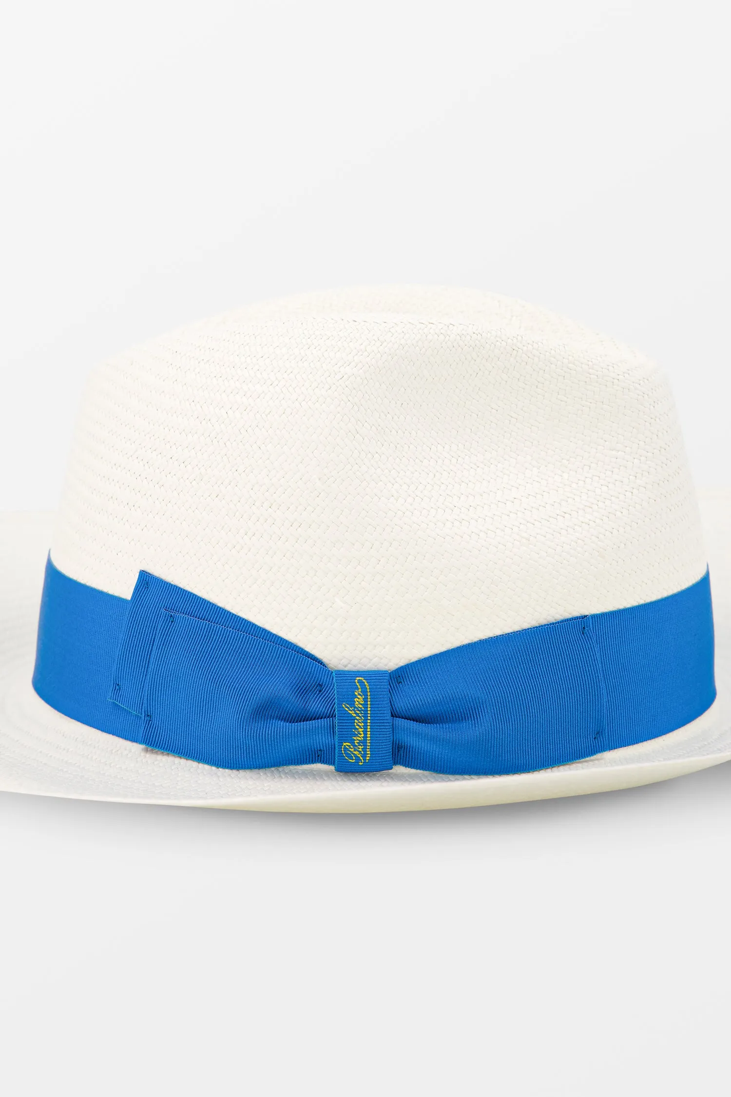 Borsalino White/Blue Panama Fine Sophie