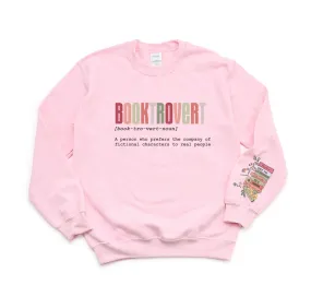 Bright Booktrovert with Sleeve Print Sweatshirt