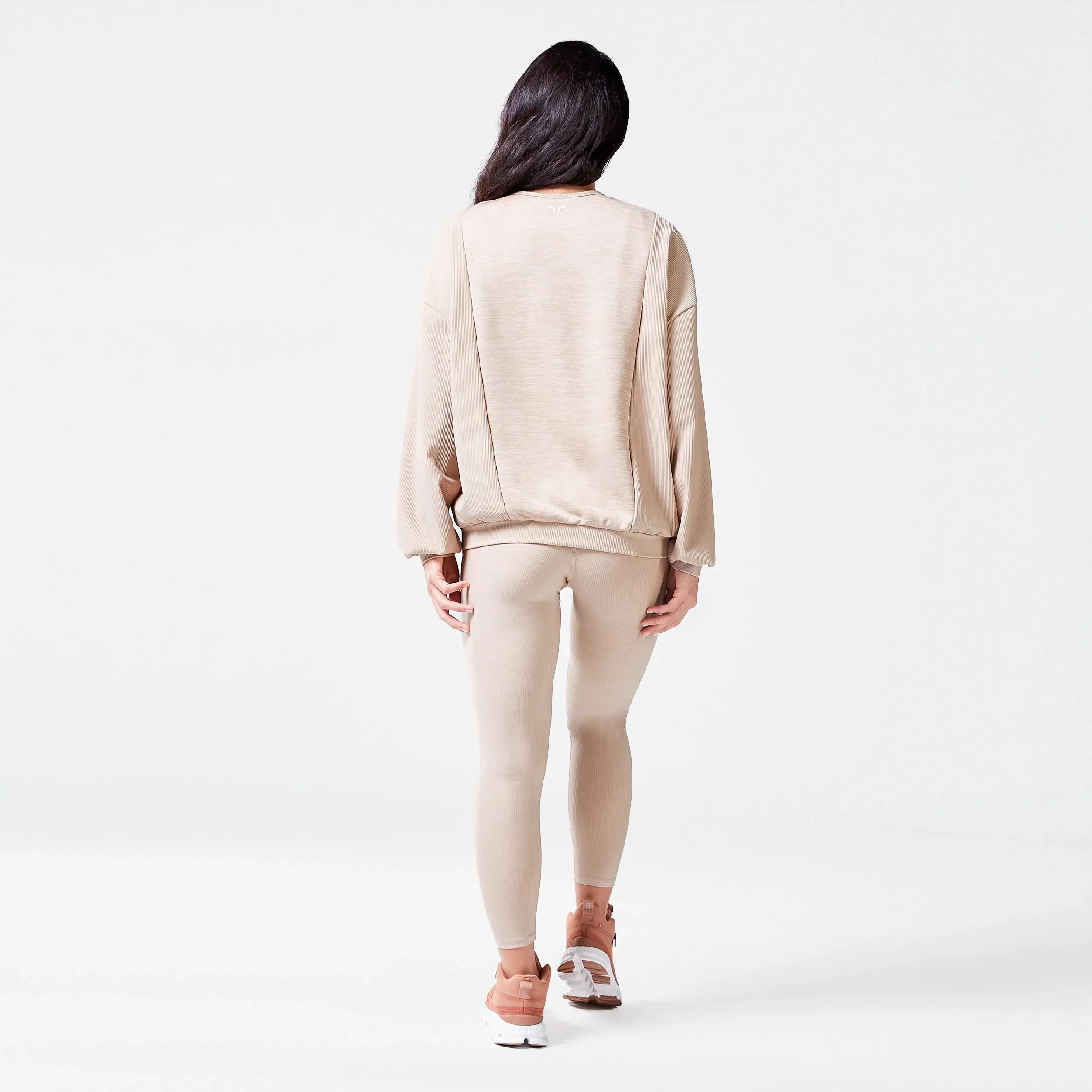 Code Ribbed Sweatshirt - Cobblestone Marl