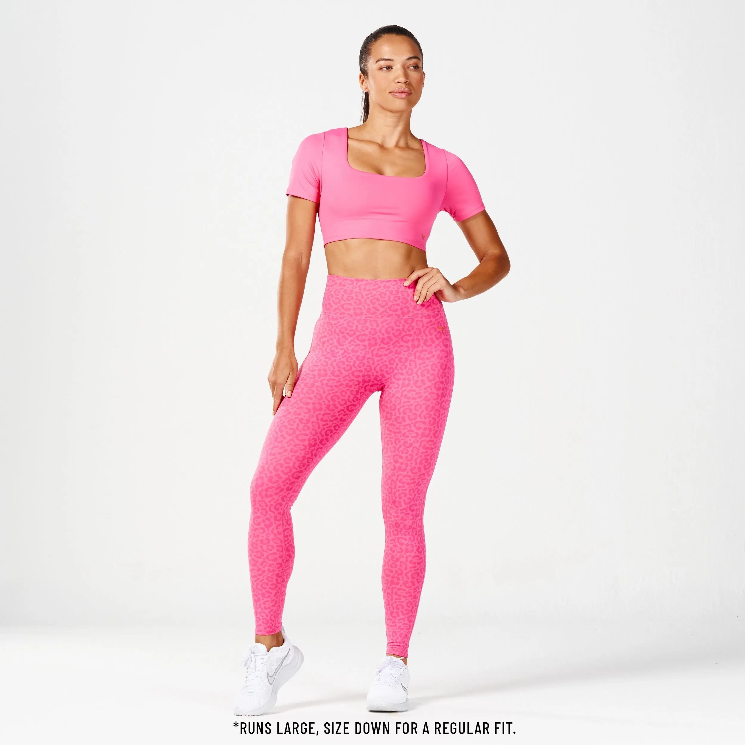 Core Agile ACT Leggings 27" - Hot Pink Print