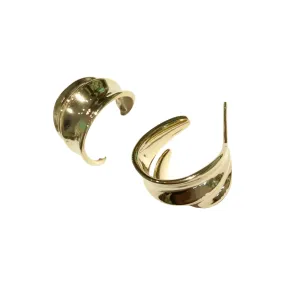 Deandra Claw Hoop Studs