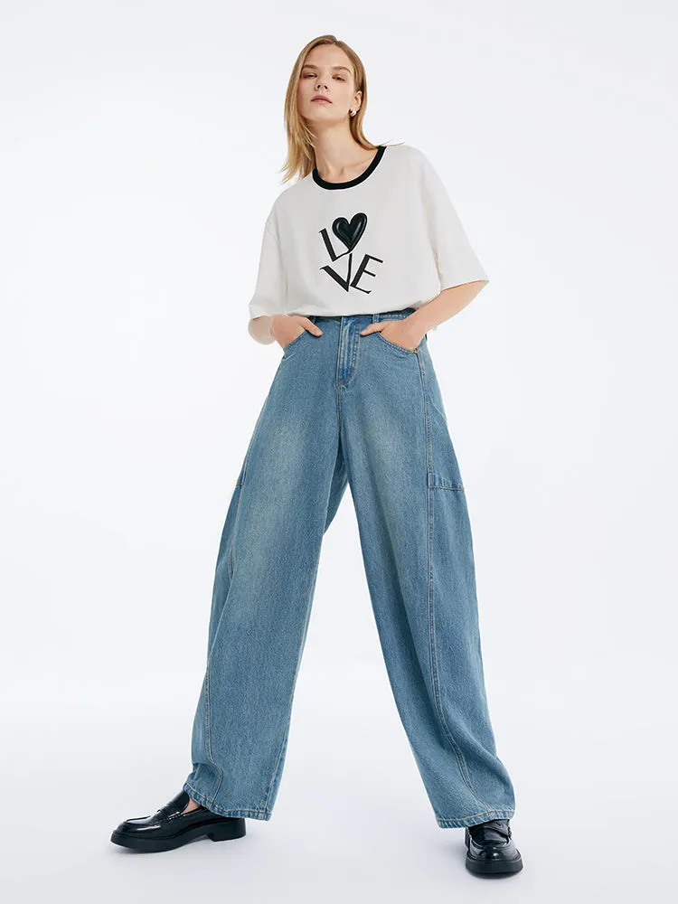 Denim Baggy Barrel Women Jeans