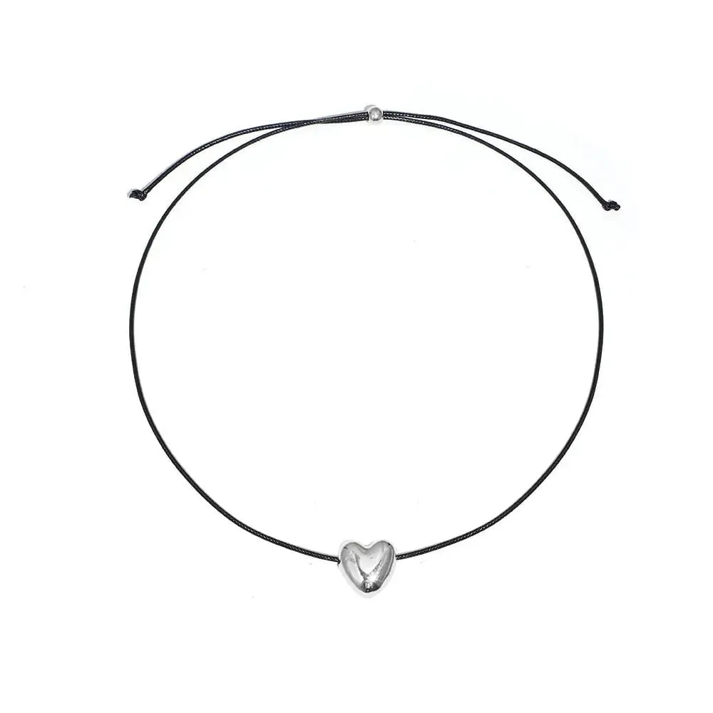 DIY Jewelry Adjustable Chain Heart Choker for Women