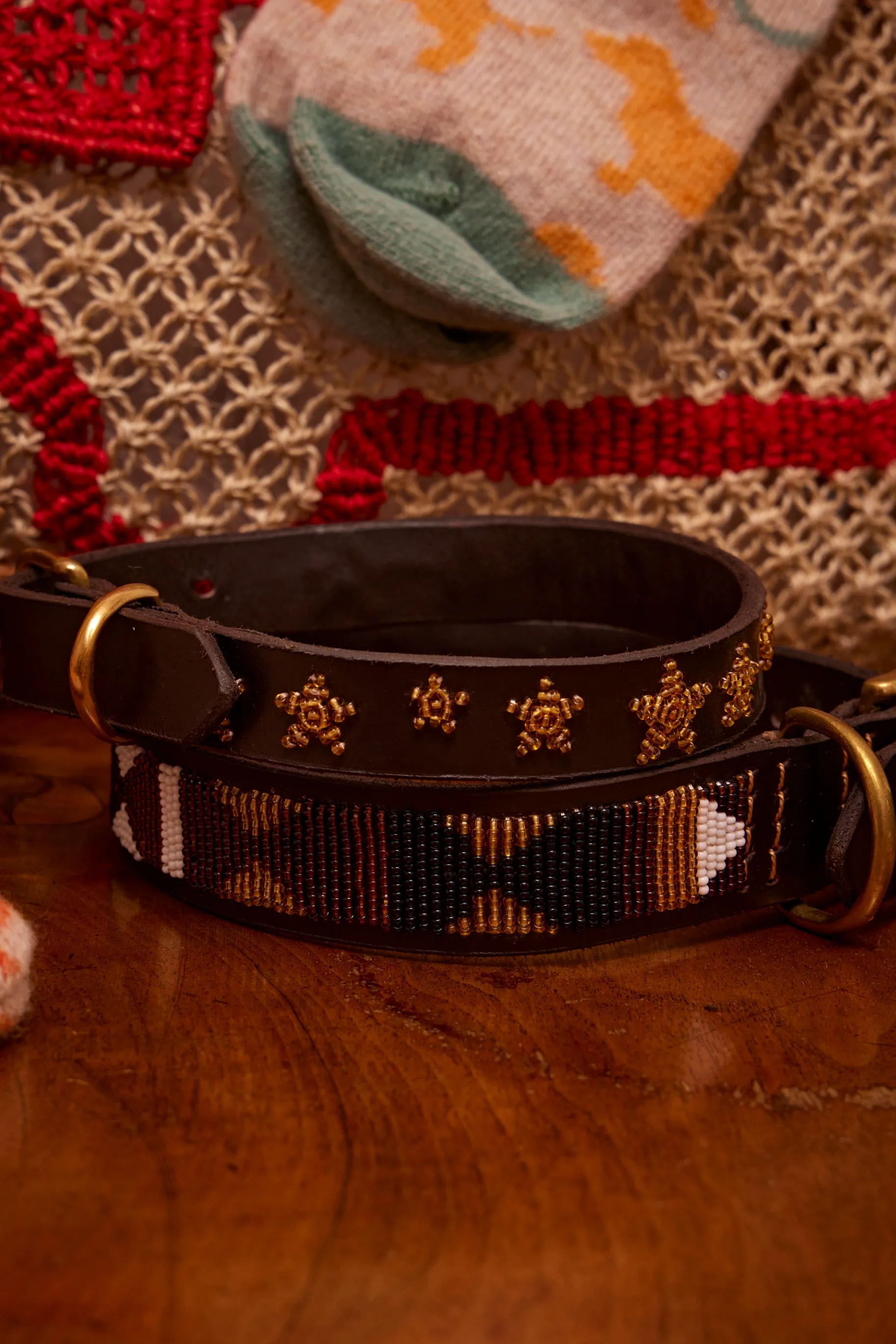 Dog Collar - Gold stars