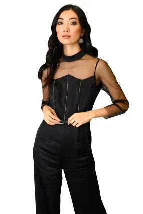 Double Silk Jumpsuit Women Dress