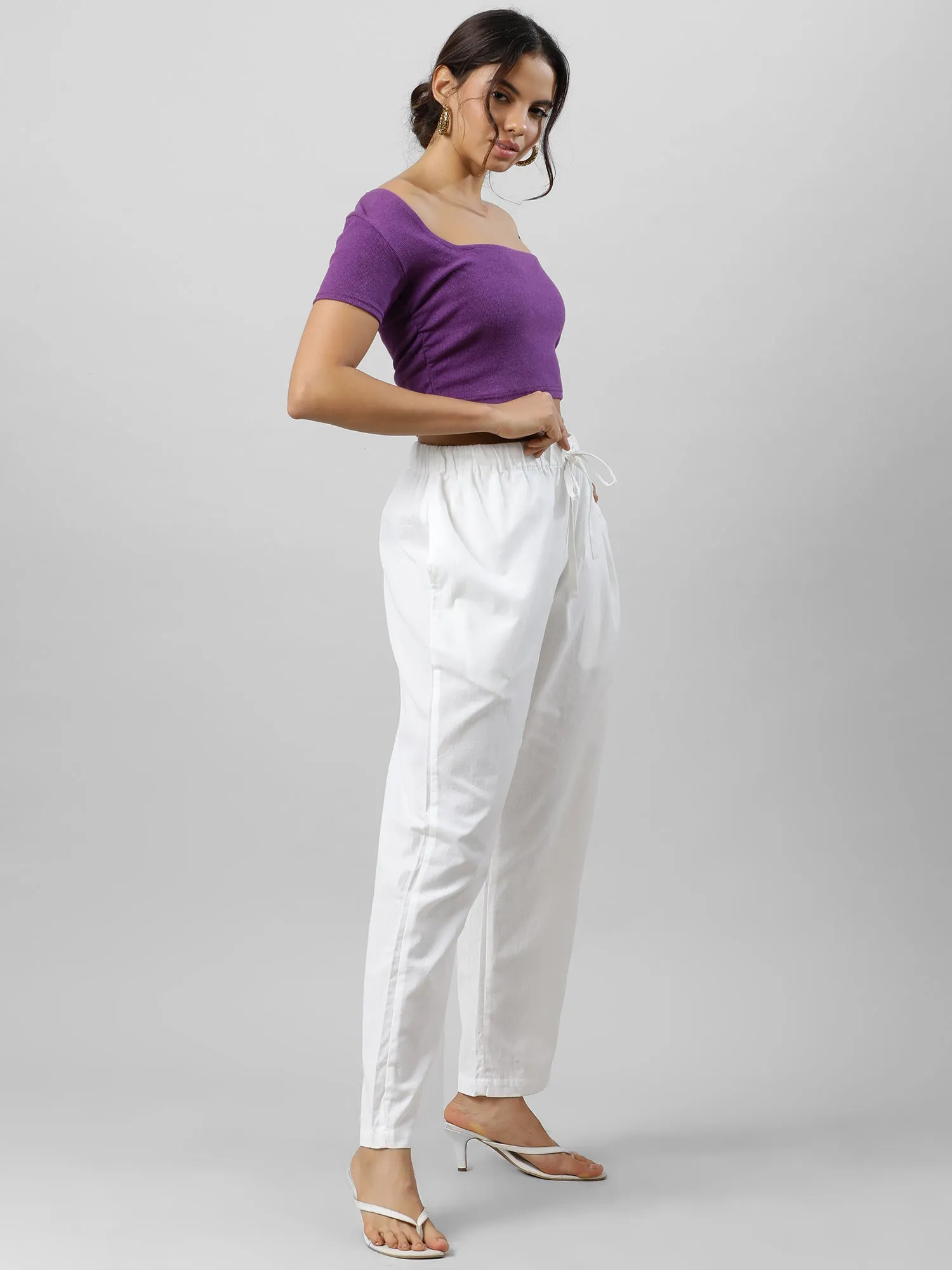 Easy Breezy White Holiday Pants