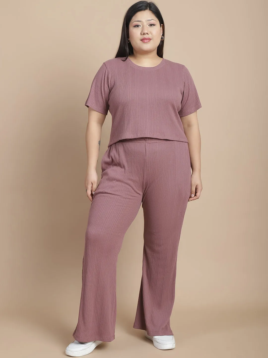 Elegant Women's Drop Needle Co-ord Set