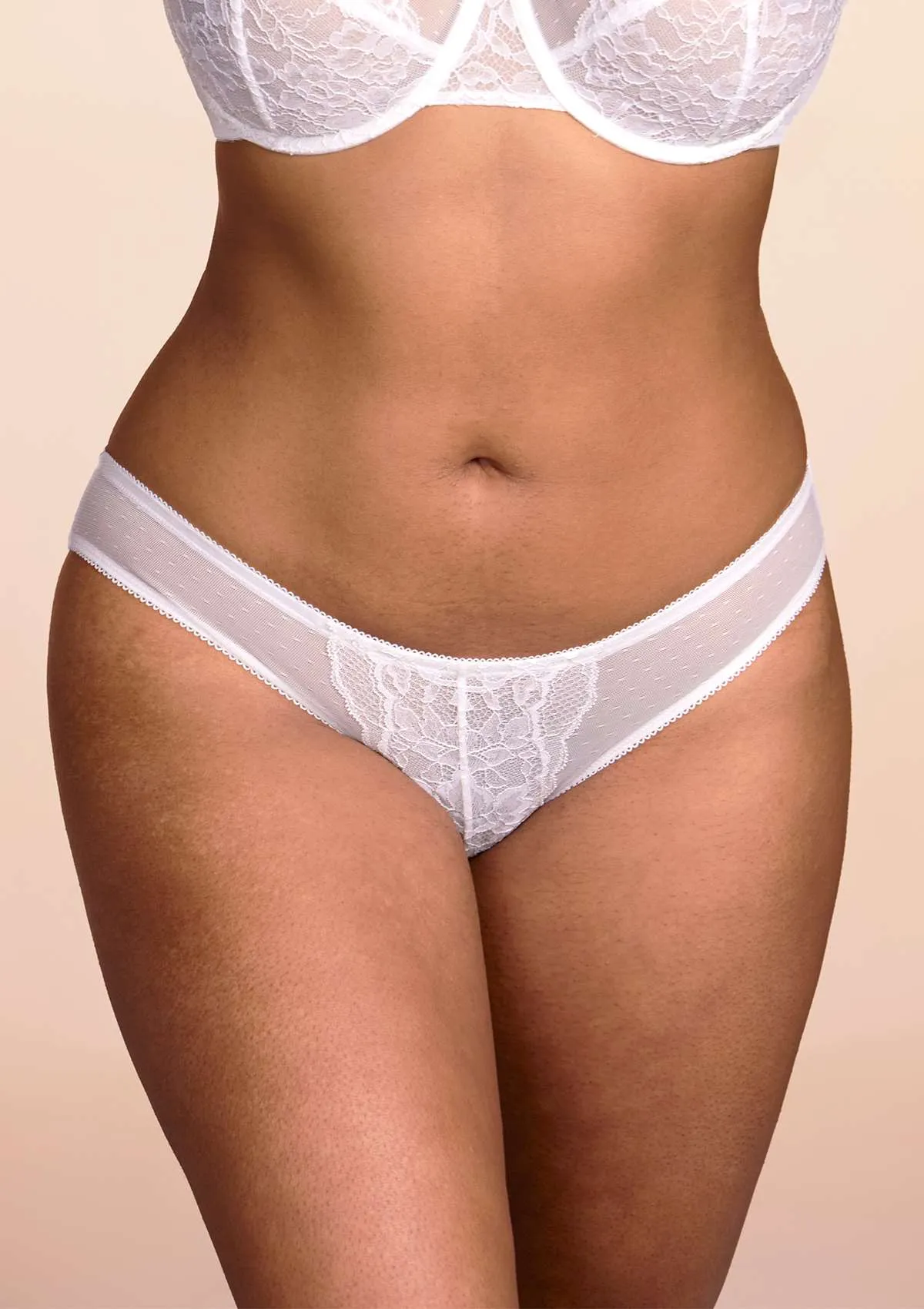 Enchante White Lace Bikini Underwear