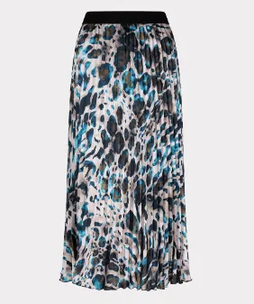 Esqualo High-Quality Animal Print Skirt with Roots Design