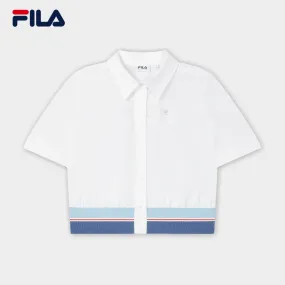 FILA CORE LIFESTYLE FILA EMERALD Women Woven Top (White)