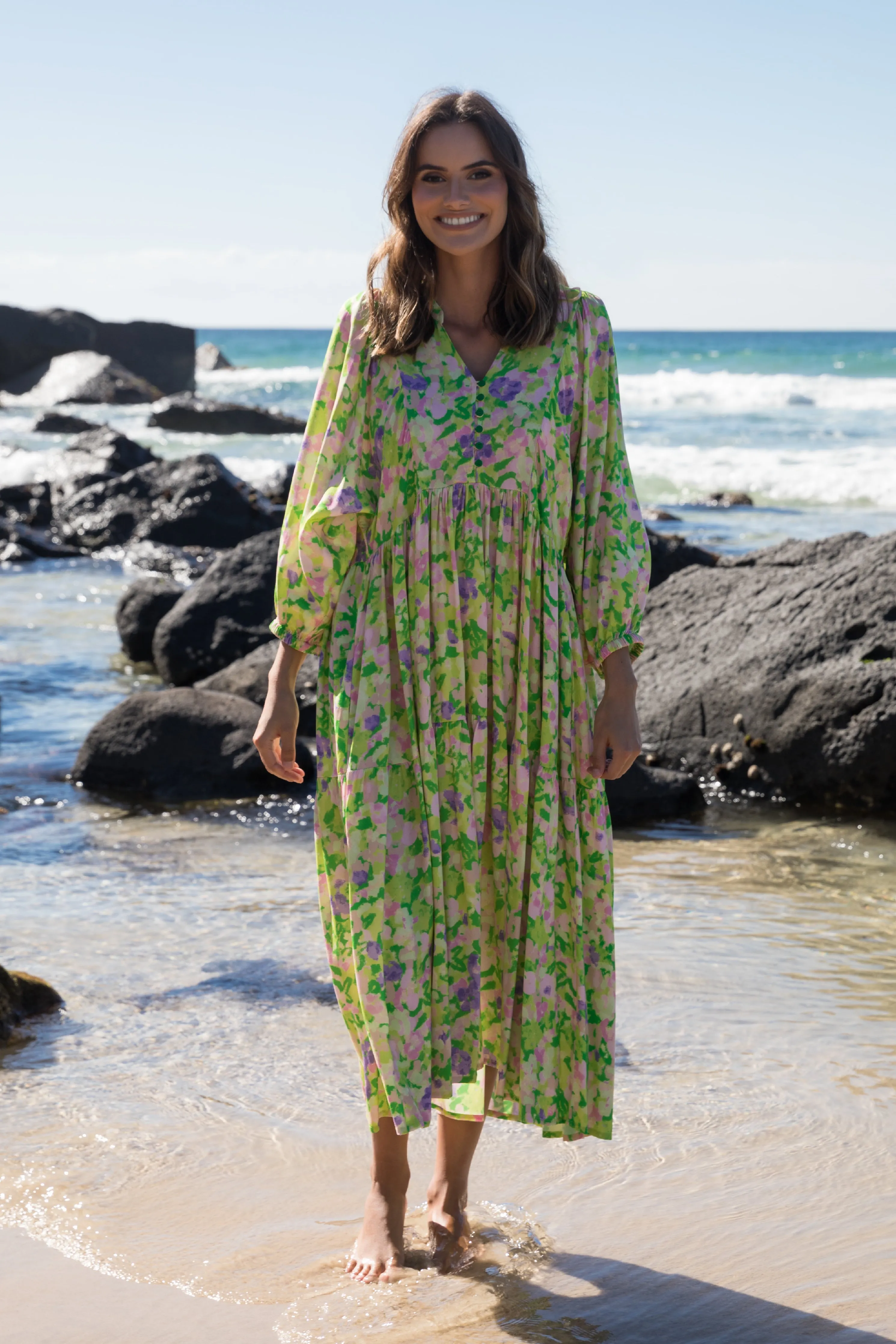 FINAL SALE Charlie Dress in Summer Garden