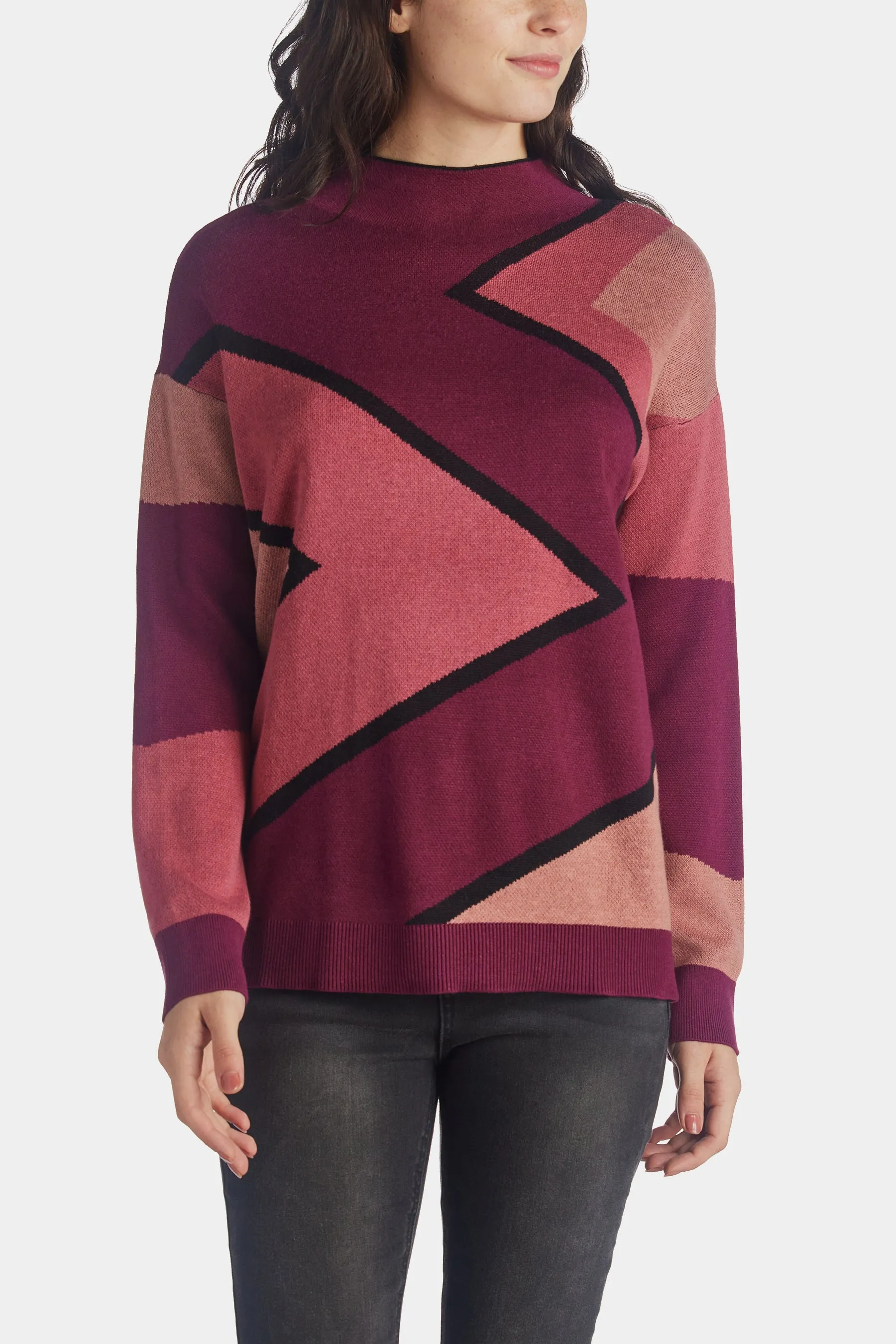 Geo Jaquard Pullover