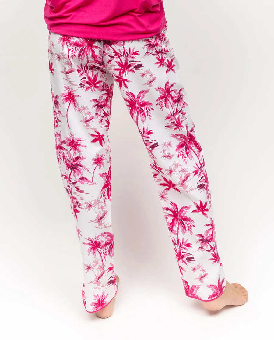 Hailey Palm Print Pyjama Bottoms