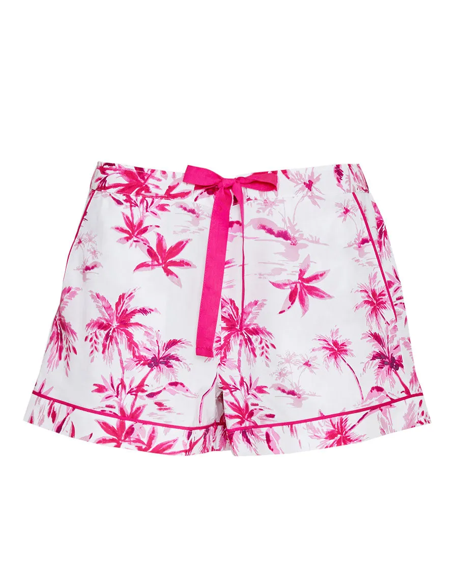 Hailey Palm Print Shorts