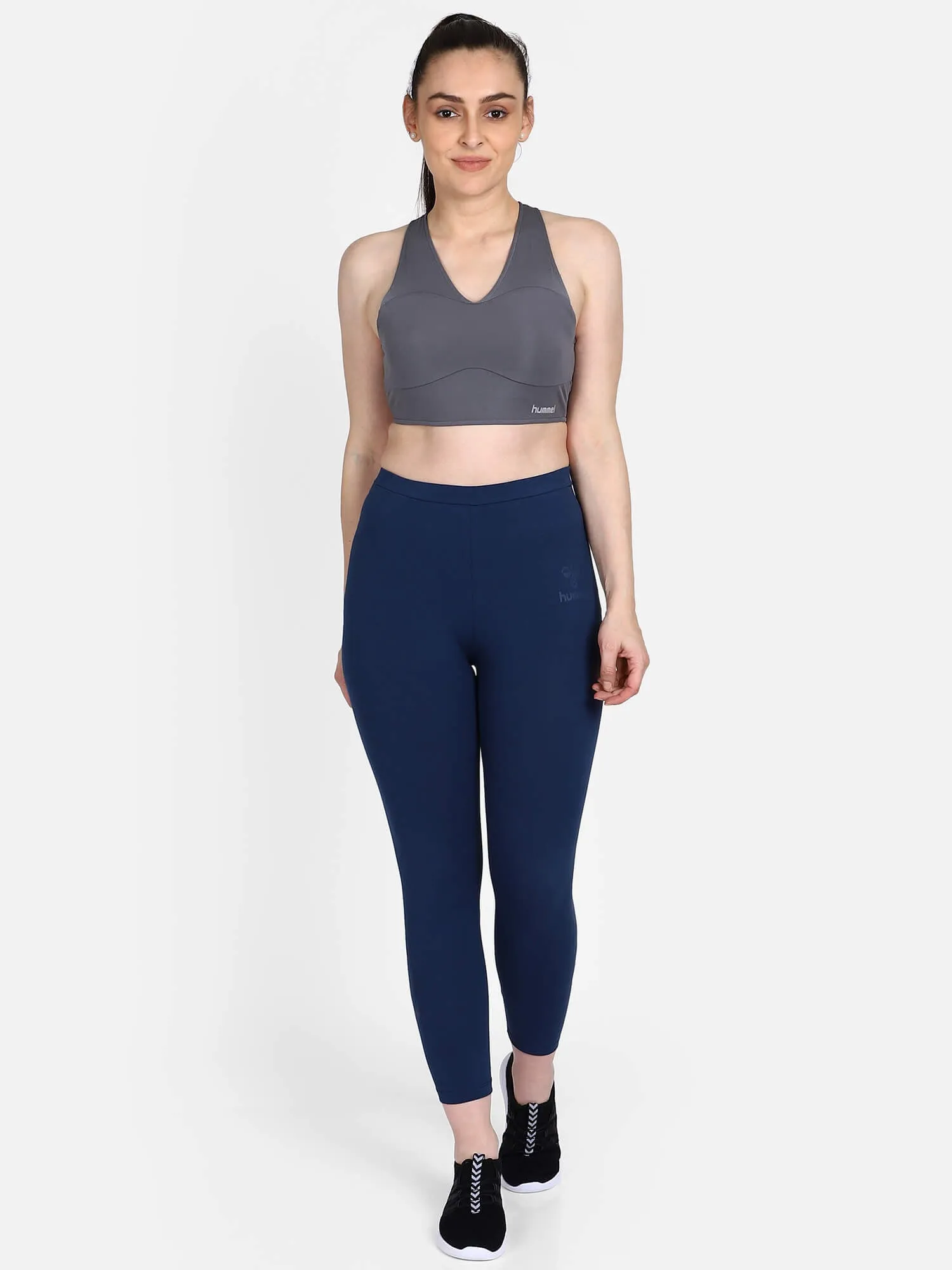 Hannas Women Cotton Blue Tight