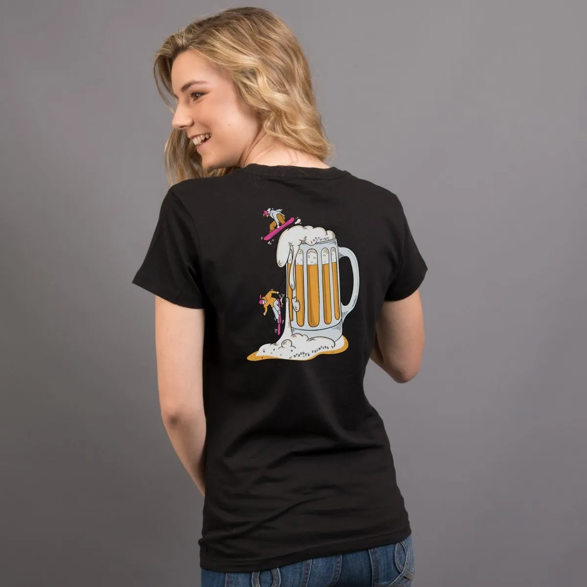 Hold My Beer Snowboarder Tee