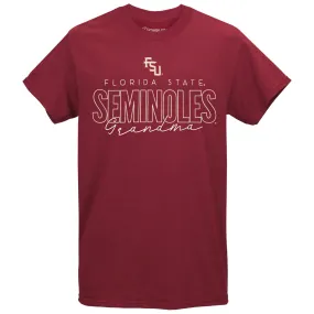 Image One Adult/Unisex Florida State Seminoles Grandma Short Sleeve T-shirt - Garnet