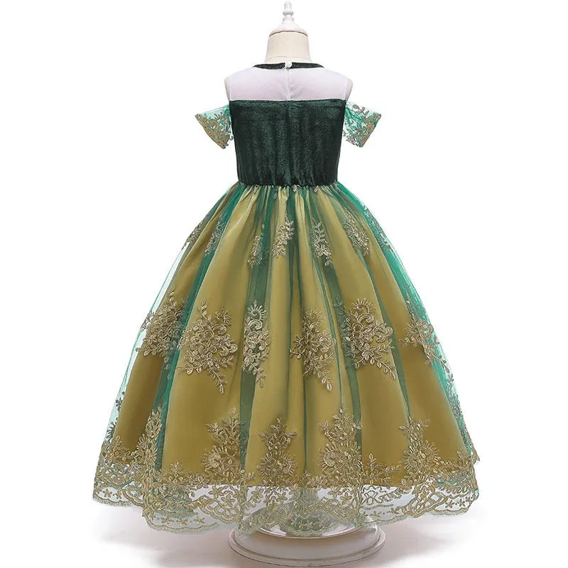 Kids Anna Frozen Inspired Girls Dress