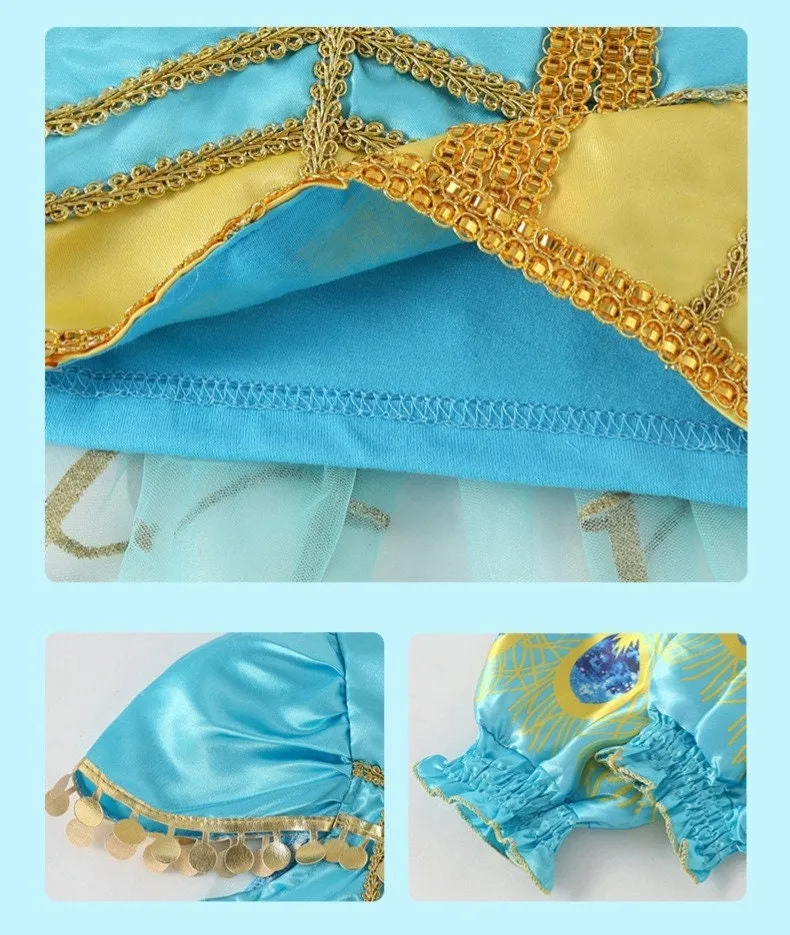 Kids Princess Jasmine Inspired Dress for Girls