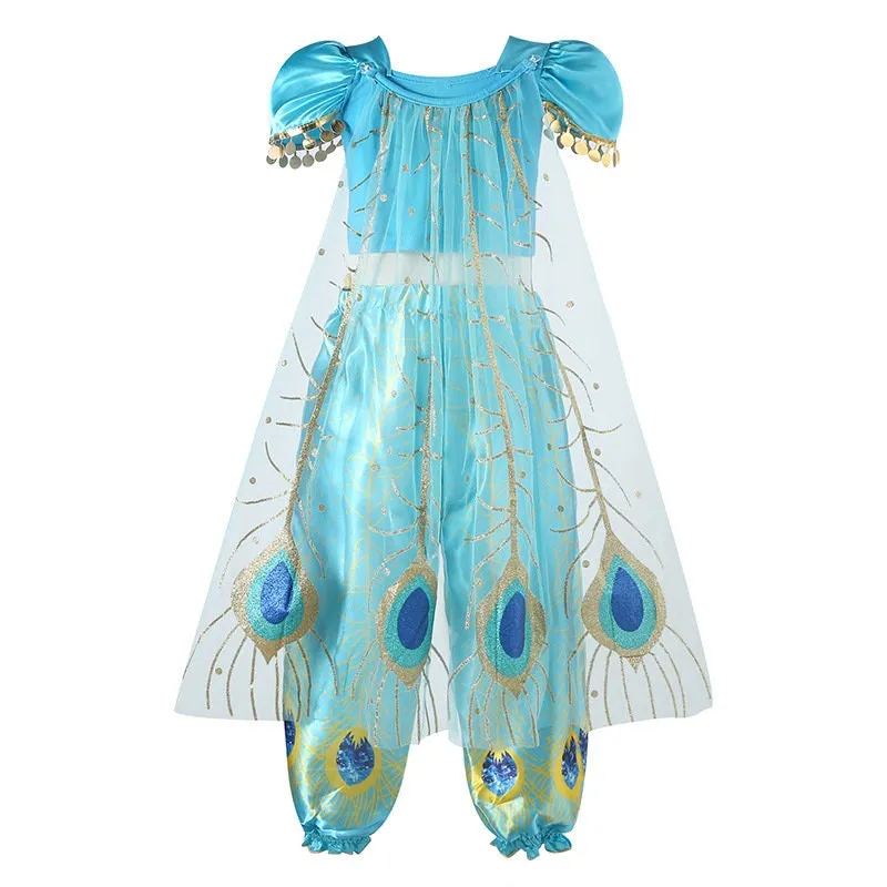 Kids Princess Jasmine Inspired Dress for Girls