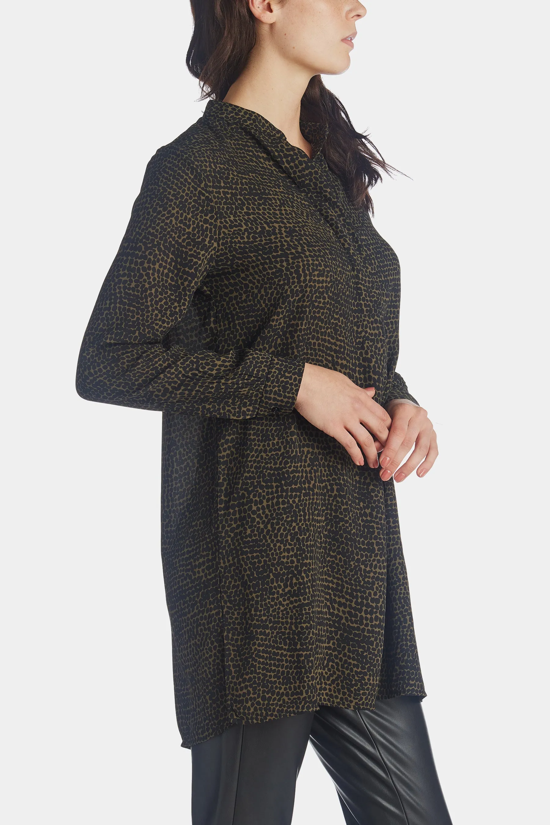 Long Sleeve Pop-Over Tunic