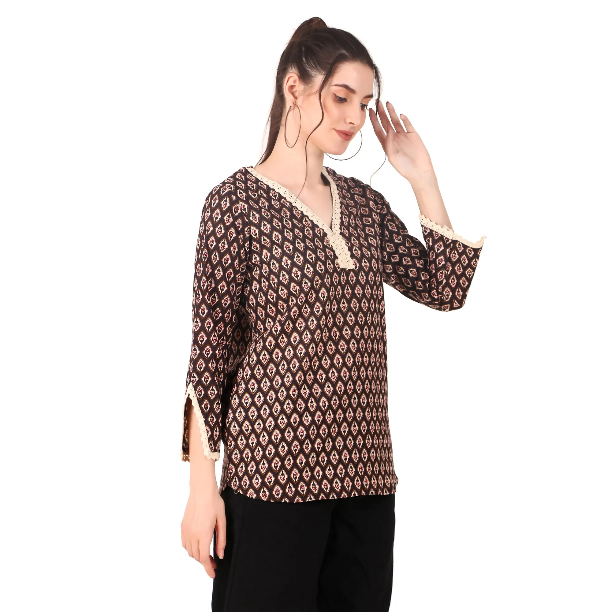 Magnetism Short Kurti for Women