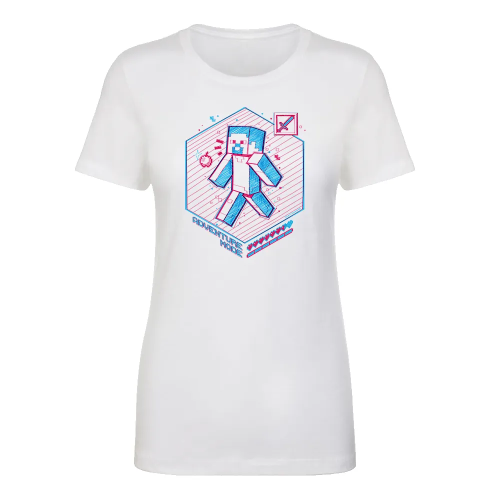 Minecraft Acid Sketch Adventure Mode Women's Short Sleeve T-Shirt