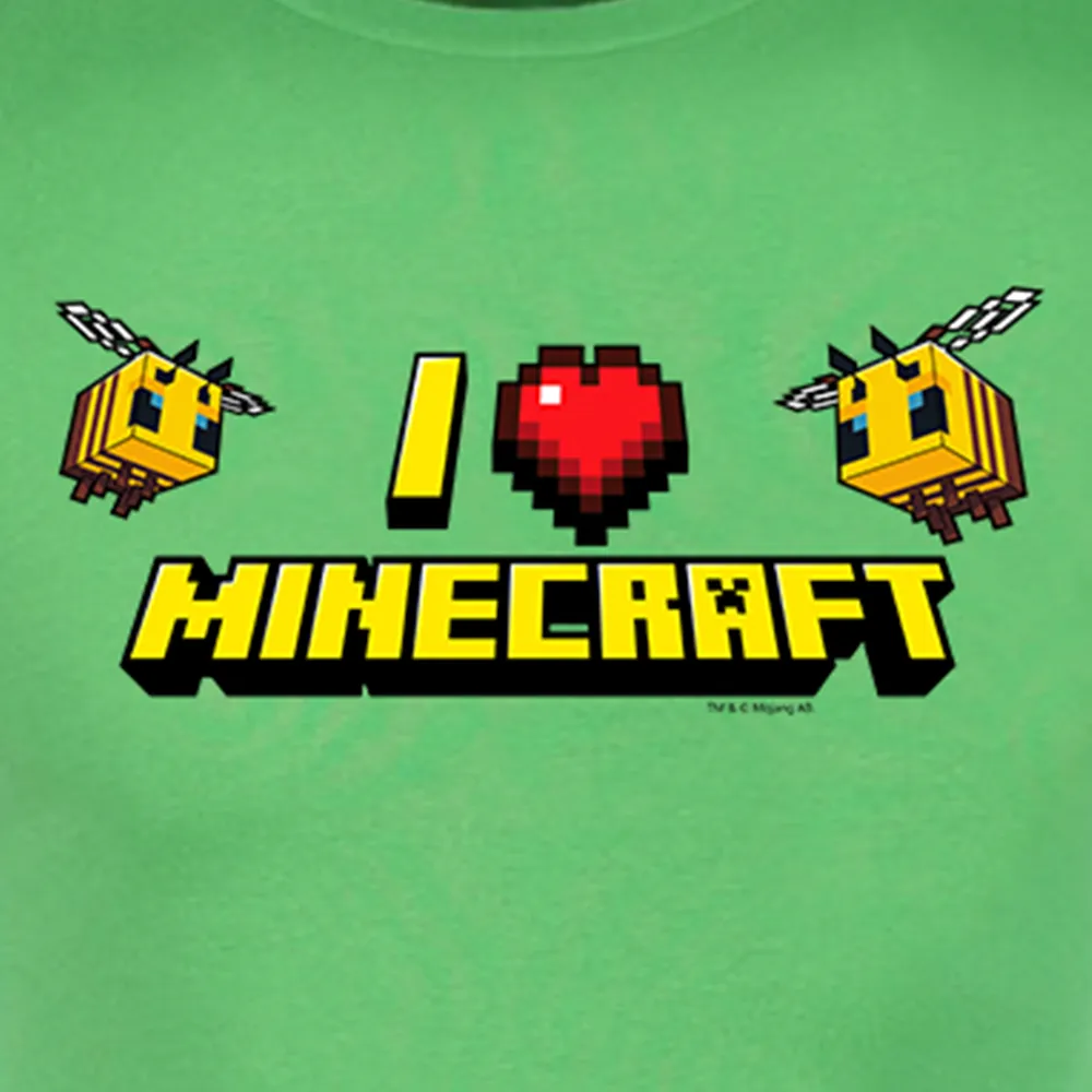 Minecraft I Heart Minecraft Adult Short Sleeve T-Shirt