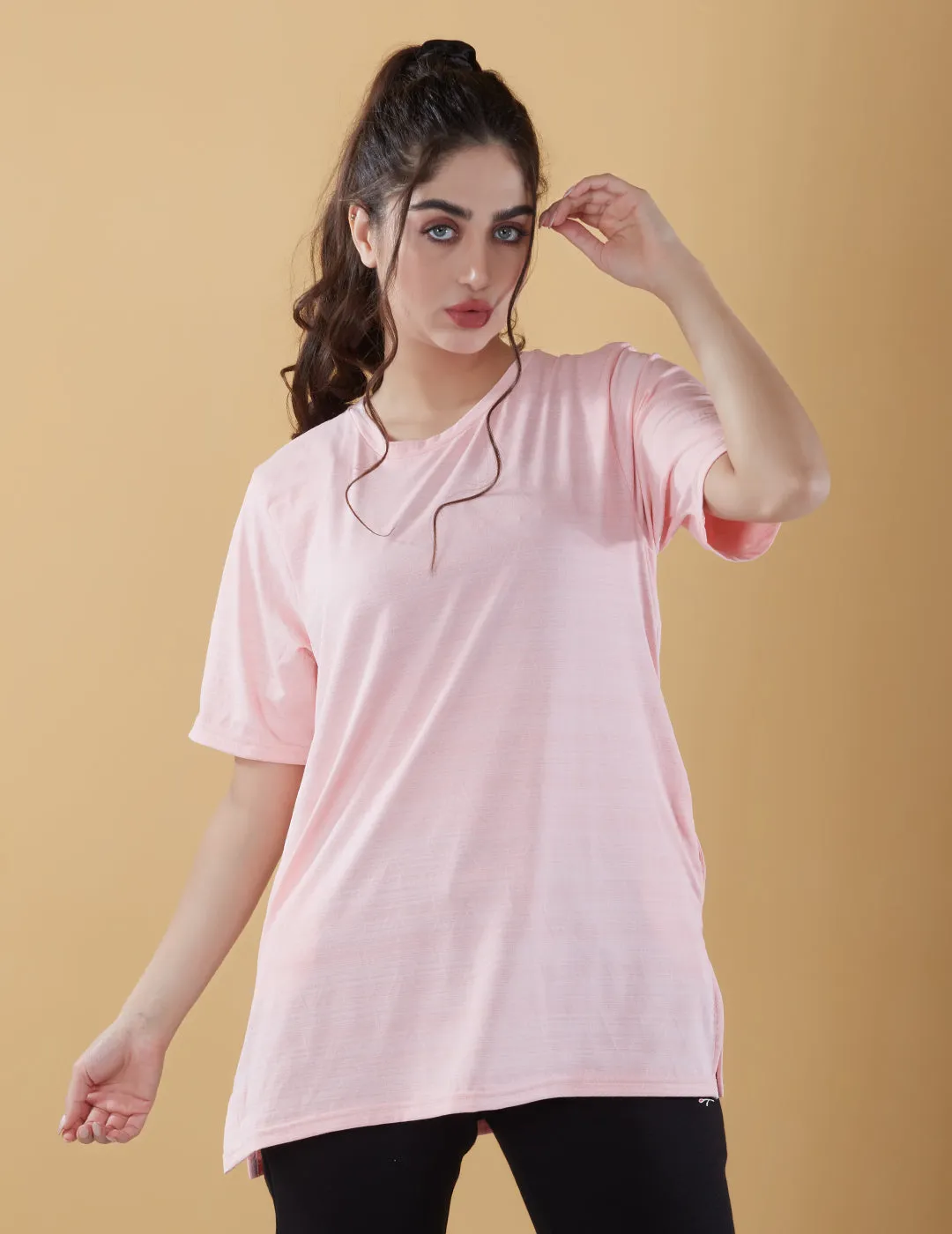 Oversized Long Tee For Women -Athleisure Wear (Combo of Three)