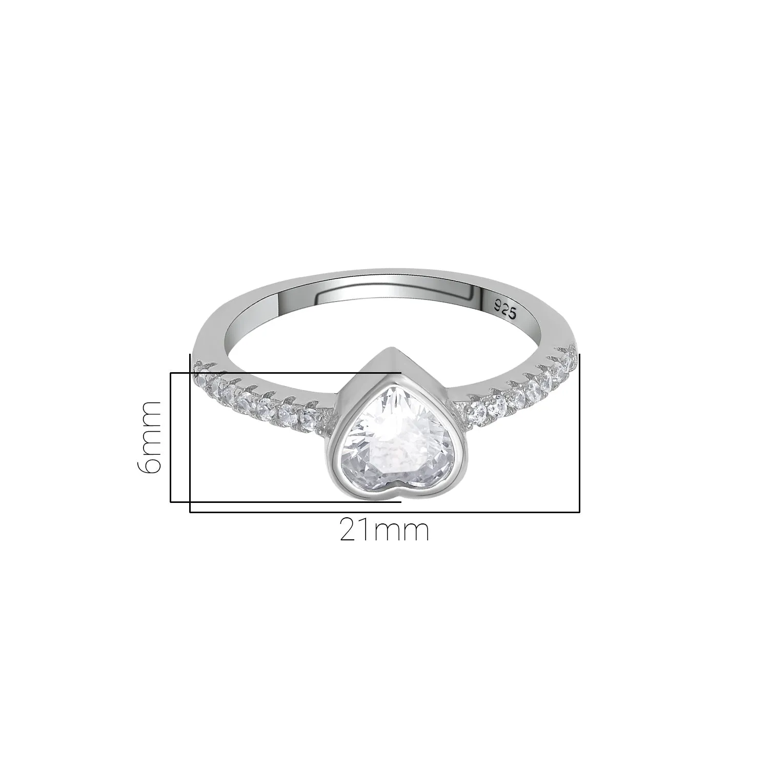 Pissara by Sukkhi Floral 925 Sterling Silver Cubic Zirconia Finger Ring For Women And Girls|with Authenticity Certificate, 925 Stamp & 6 Months Warranty