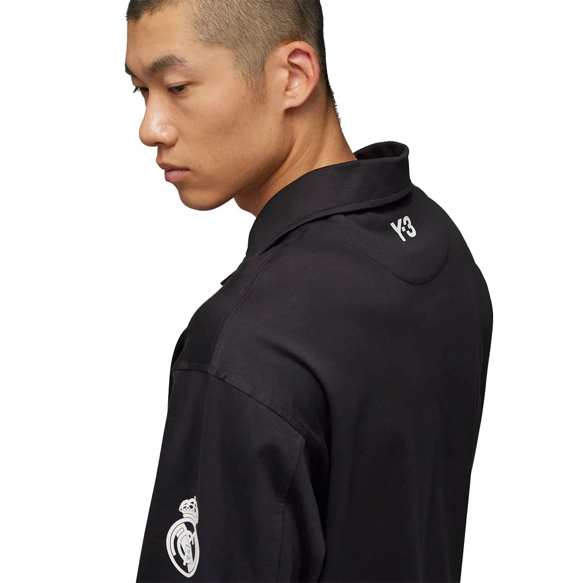   Real Madrid Travel L/S Polo Shirt 'Black'