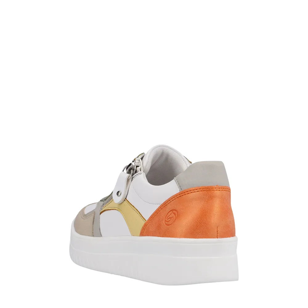 Remonte Women's Kendra 01 Sneakers in White Multi